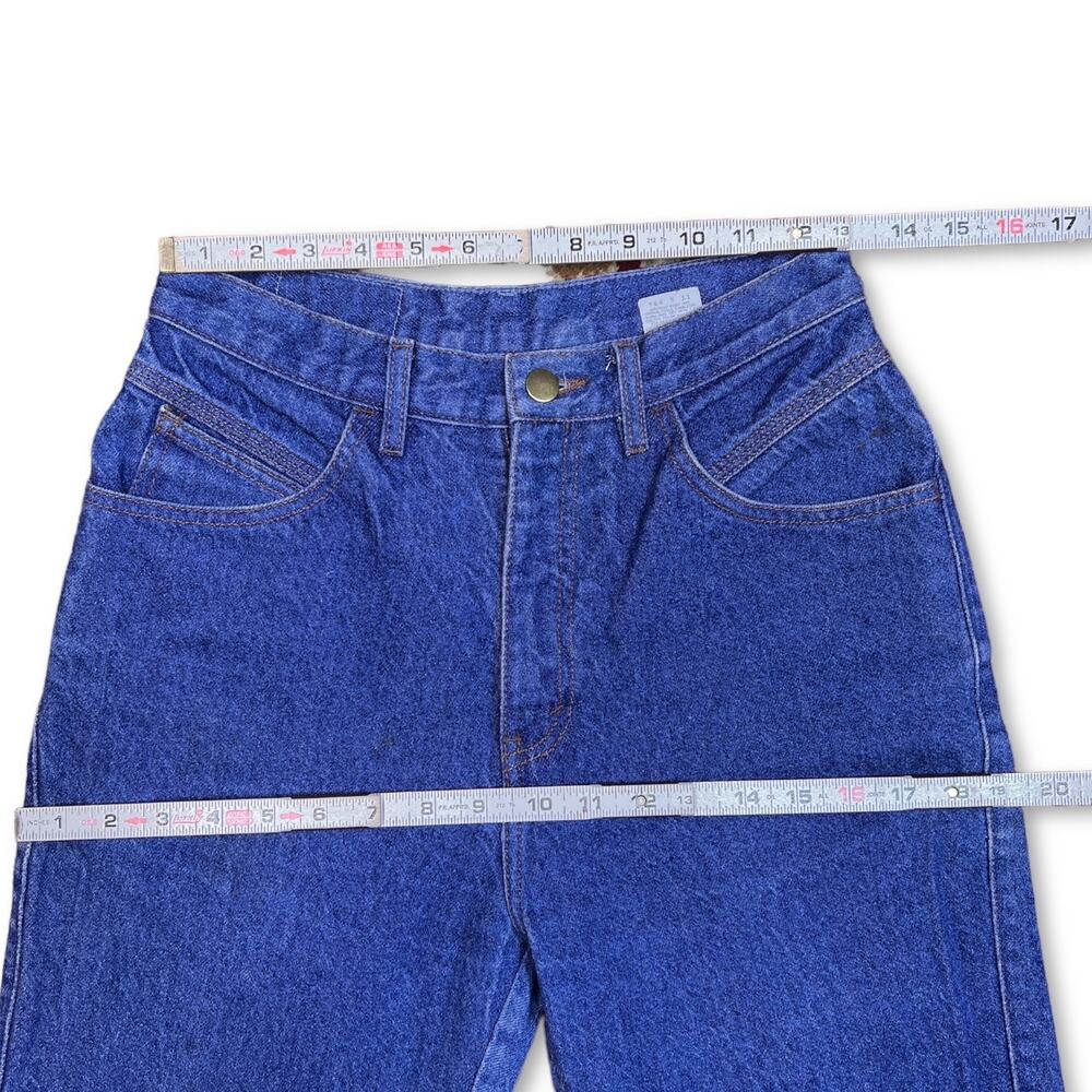 Vintage 80s Native Blue Levi’s Jeans | Size 9 / 26 x 30 | Skinny Ankle Zipper - Picture 4 of 9